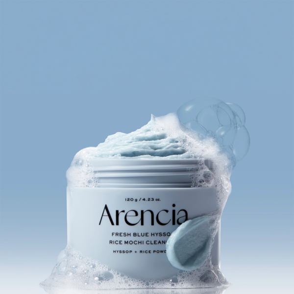 Arencia fresh blue hyssop rice mochi cleanser