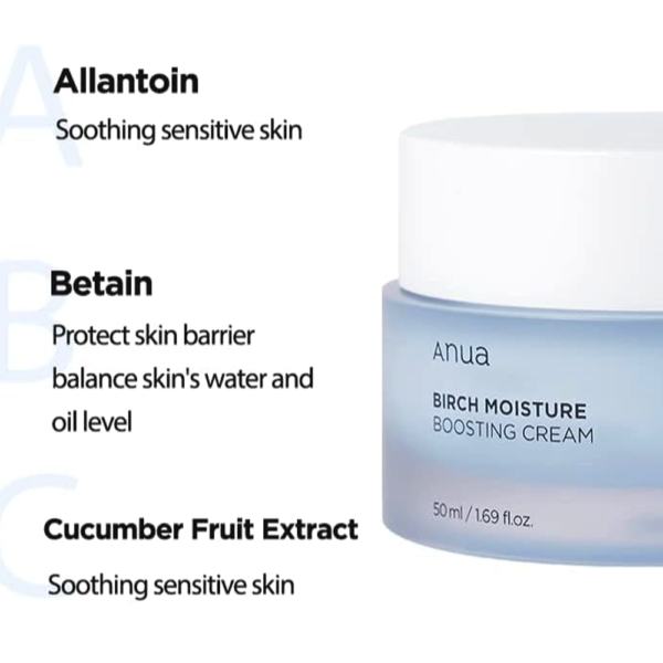 ANUA BIRCH MOISTURE BOOSTING CREAM 50ML