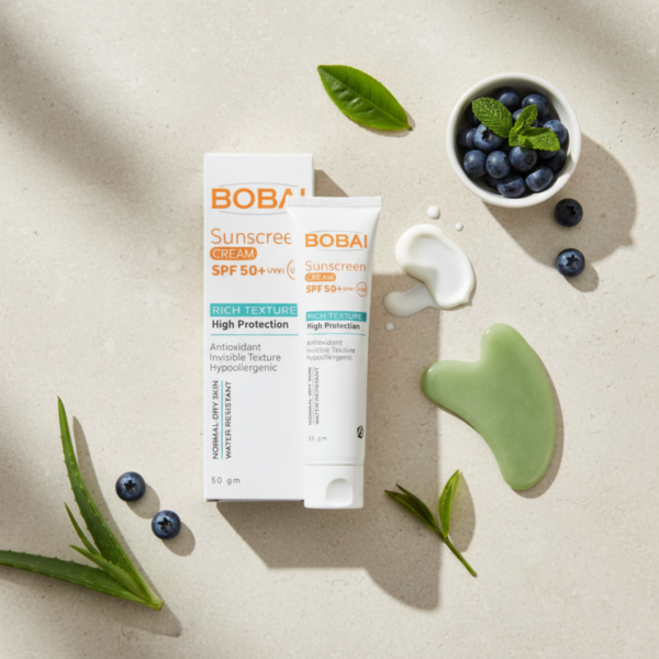 BOBAI Sunscreen SPF 50+ for Daily Protection & Hydrated Glowing Skin