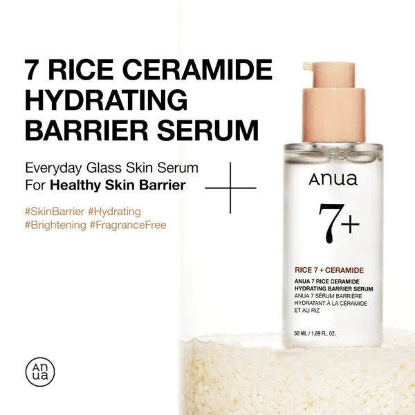 ANUA RICE & CERAMIDE HYDRATING BARRIER SERUM 50 ML